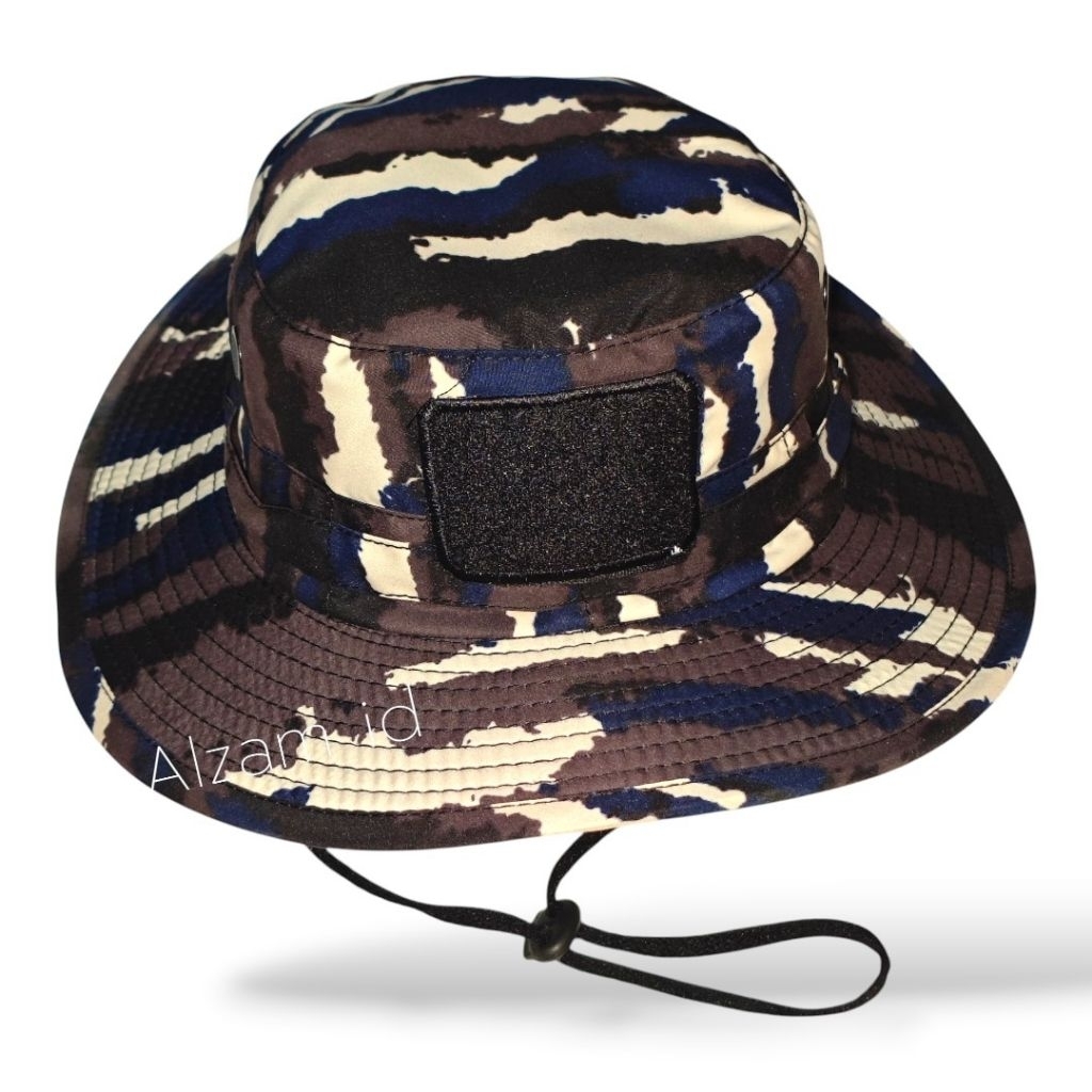 TERBARU TOPI RIMBA  KAMUFLASE/TOOI RIMBA TNI AL KARI BAHAN PARATEX