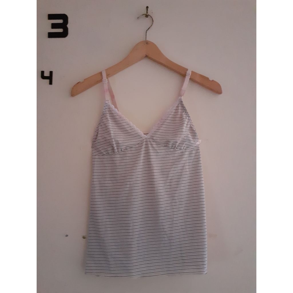 preloved sisa stock butik atasan tanktop lingerie hijau matcha