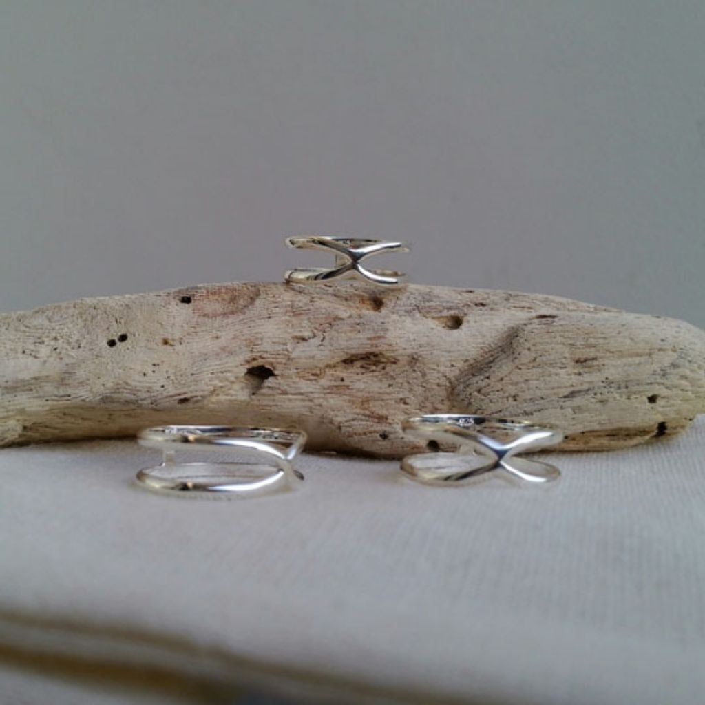 X Ring Silver Ring Cincin Perak Ariant Jewellery 925 Handmade Bali