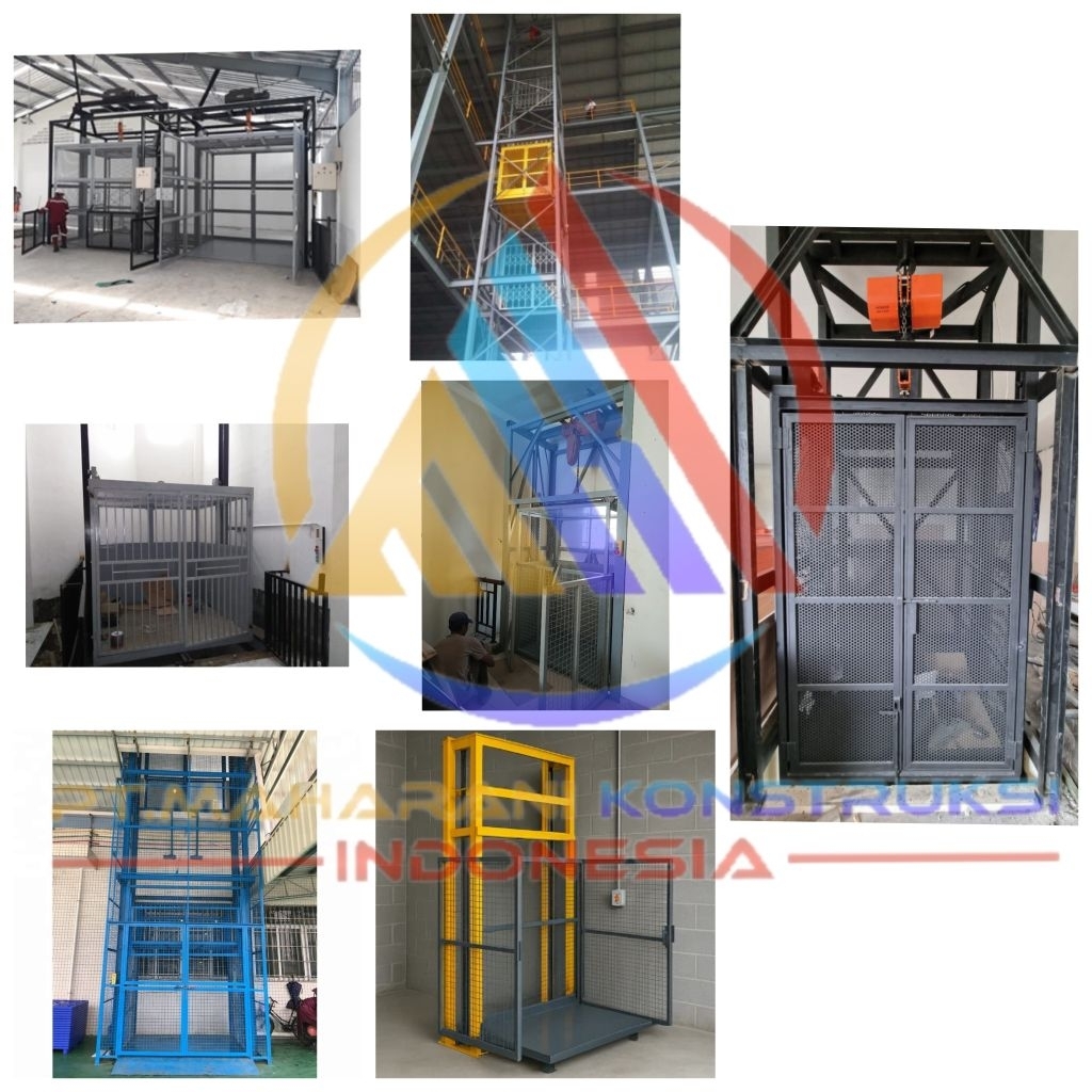 Lift , Lift Barang / Cargo Lift ( Lift Barang ) Garansi 25 Tahun , Mesin Buatan Japan Bersertifikat