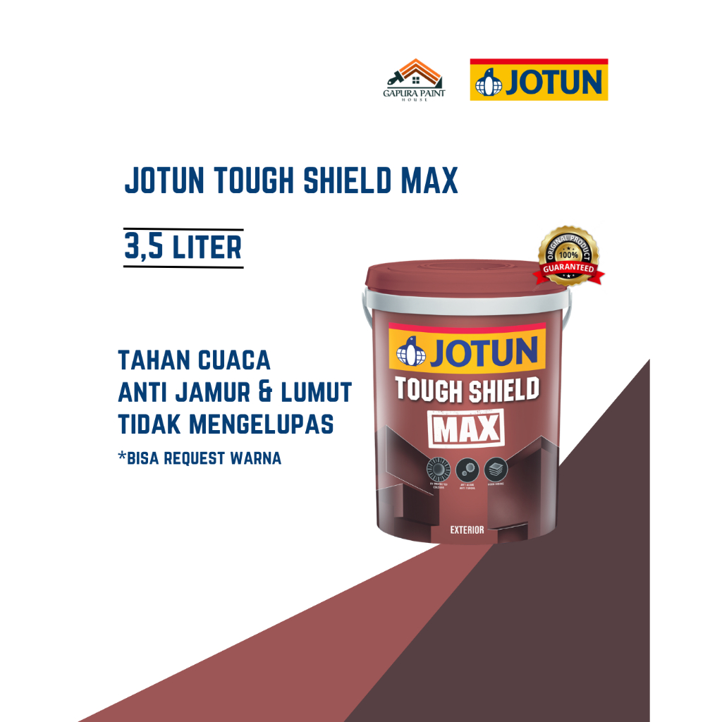 Cat Tembok Eksterior Jotun Tough Shield Max 3.5 Liter - Cat tembok luar Jotun anti Bocor Lumut Jamur