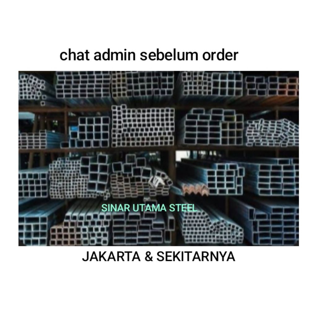 Besi Hollow Hitam 15 x 15 x 1mm / Besi Hollo Hitam 1,5 x 1,5 1,0mm