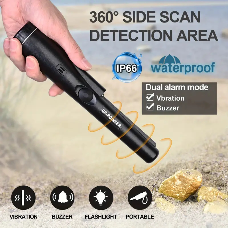 Alat Detektor Logam Pointer Detektor Logam Metal Pinpointer Garrett Waterproof