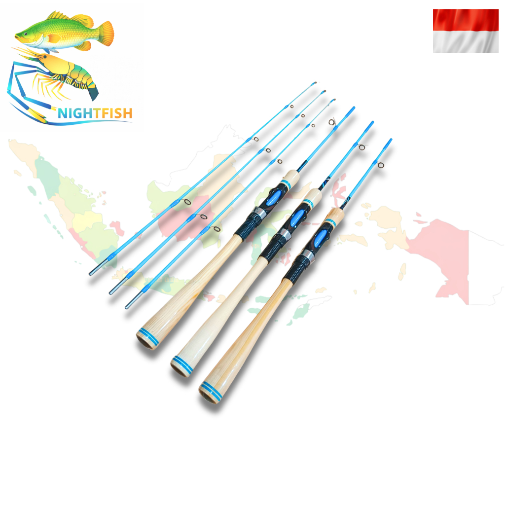 joran custom udang / ikan gagang kayu jati belanda