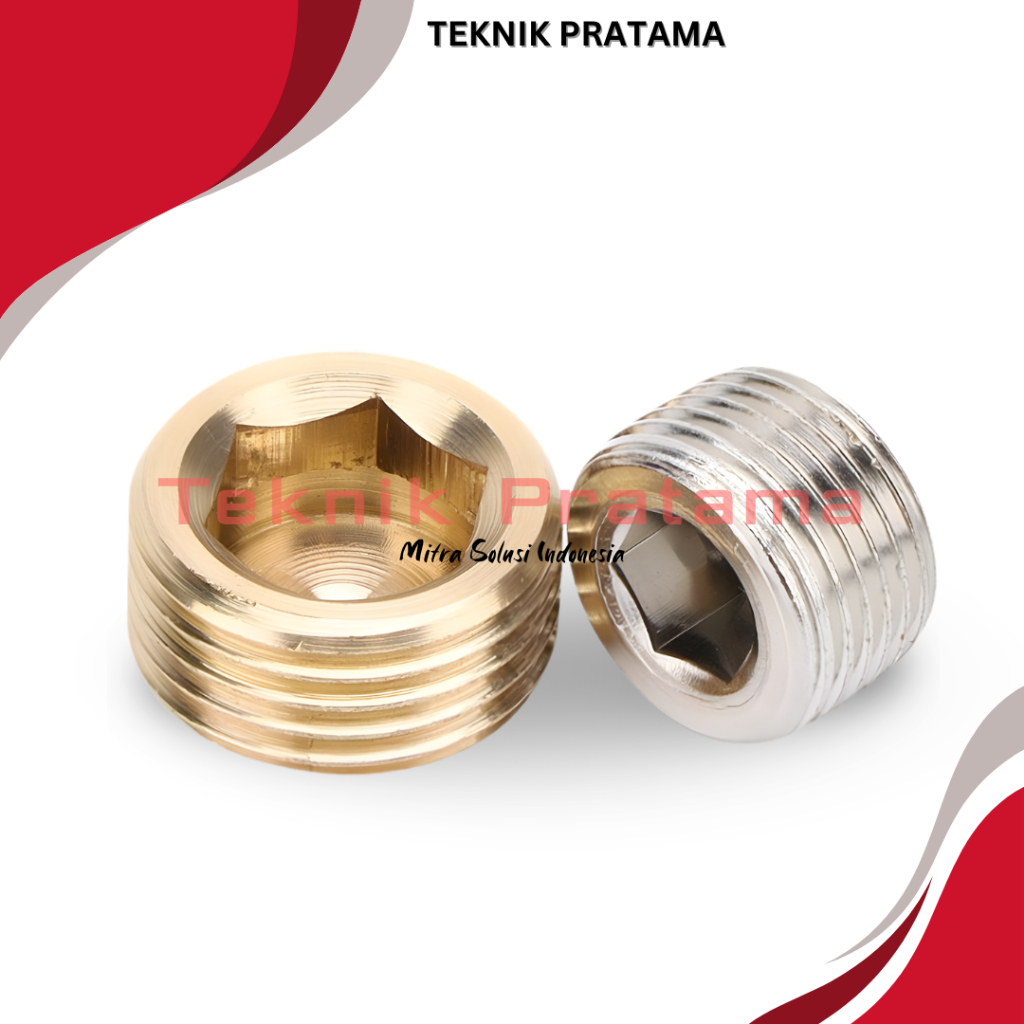 PLUG 3/4" Baut L tanam Ukuran 3/4"(m26) Penutup Drat