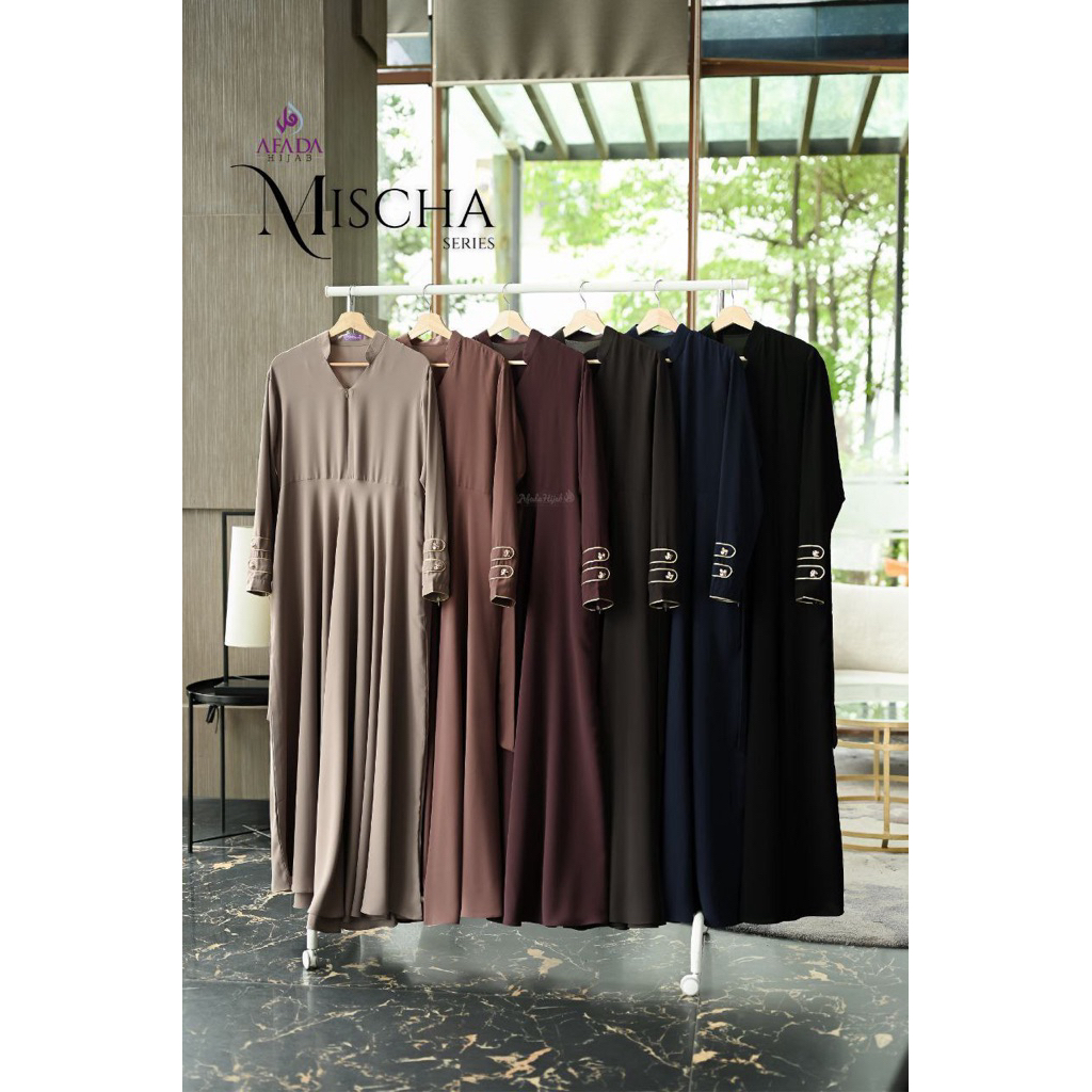 MISCHA SET NONPAD SQUARE BY AFADA HIJAB | GAMIS SET SYAR'I | GAMIS MUSLIMAH | DRESS SYAR'I MODERN TE