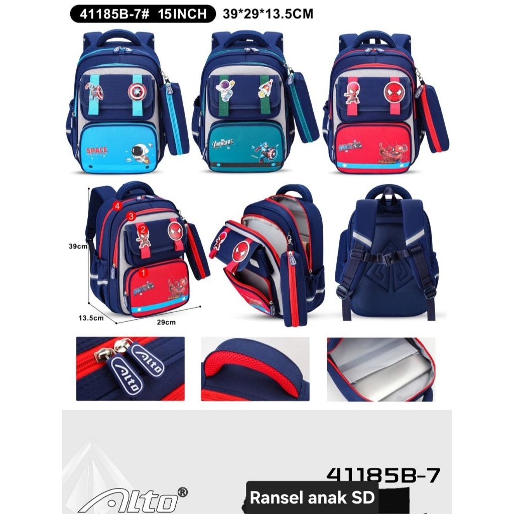 RANSEL TAS ANAK SEKOLAH  IMPORT MEREK ALTO