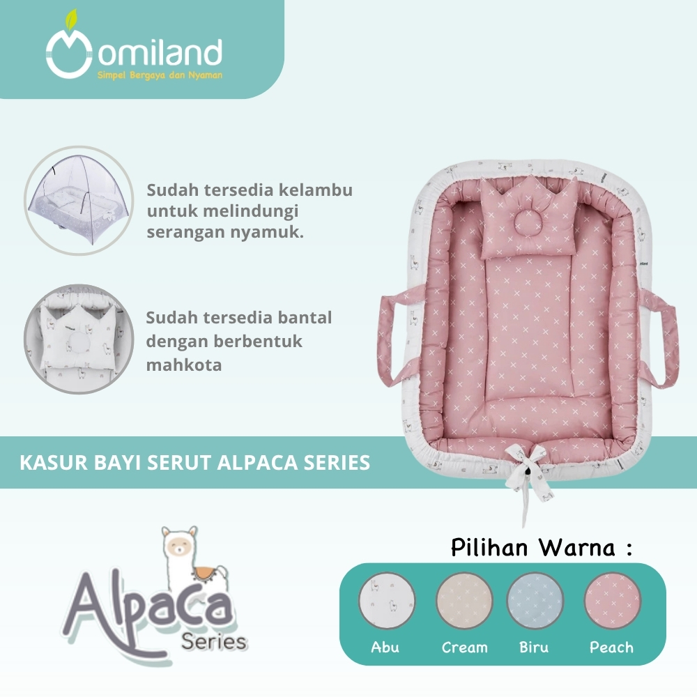 Omiland Kasur Bayi Serut Alpaca Series OB41201