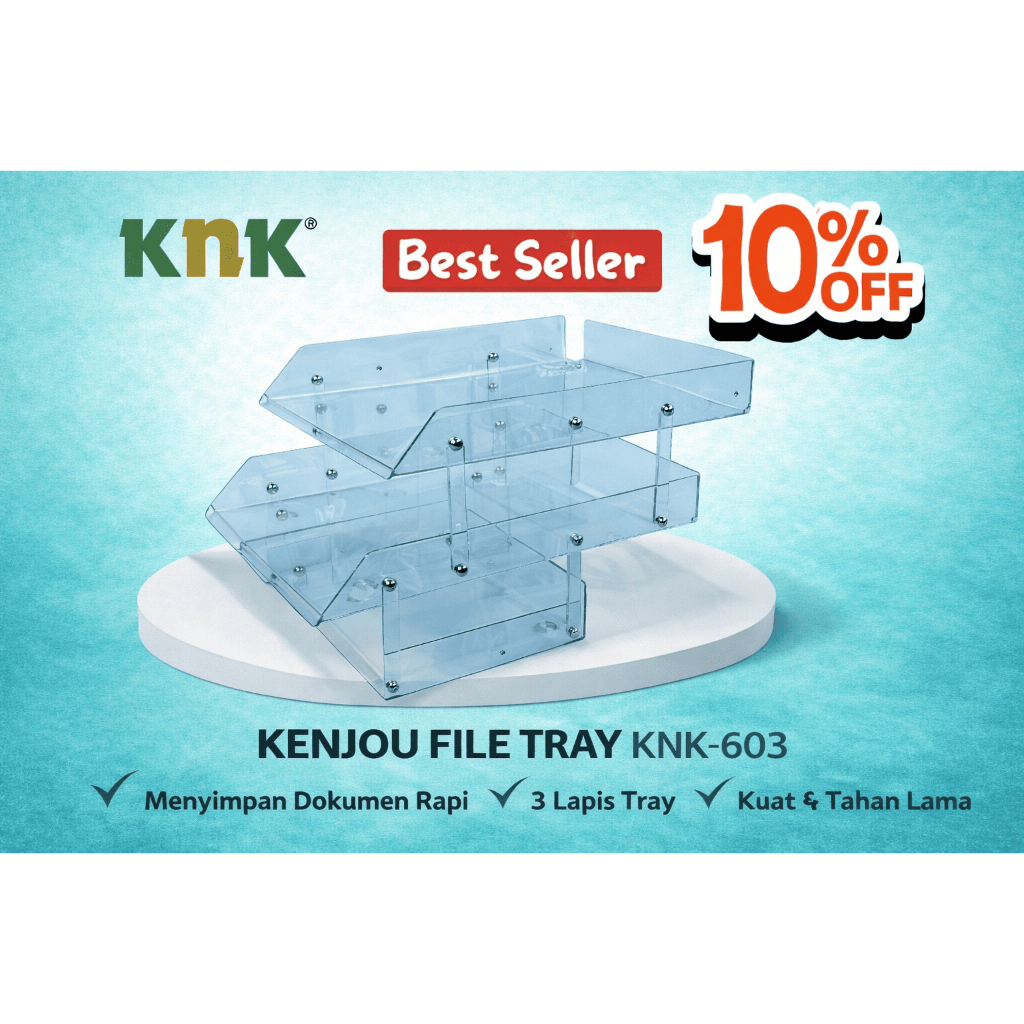 KENJOU FILE TRAY KNK-603 Rak Dokumen Meja Kantor Praktis & Rapi Rak Dokumen Meja Kantor Praktis & Ra