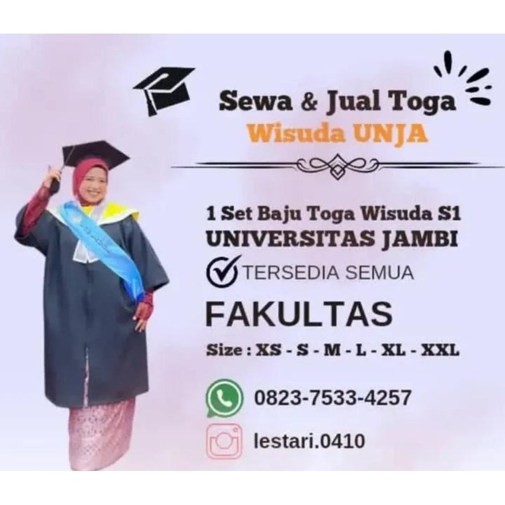 Paket toga wisuda/Toga Wisuda Dewasa