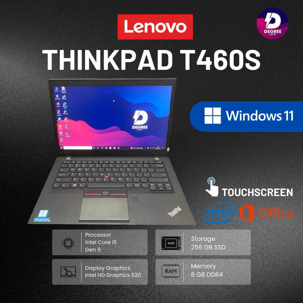 Lenovo Thinkpad T460s Intel Core i5 Gen 6 Ram 8 GB Ssd Up To 1 TB Windows 11 Pro 64bit Original Berg