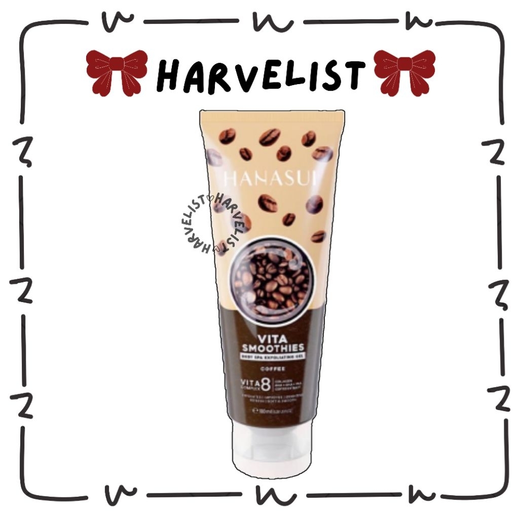 Harvelist - HANASUI Vita Smoothies Body Spa Exfoliating Gel 180ml -  COFFEE ( Coklat ) | Peeling Gel