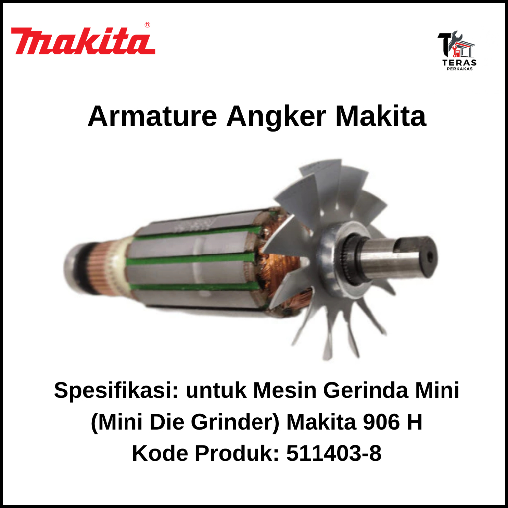 MAKITA Armature Angker untuk Mesin Gerinda Mini (Mini Die Grinder) Makita 906 H