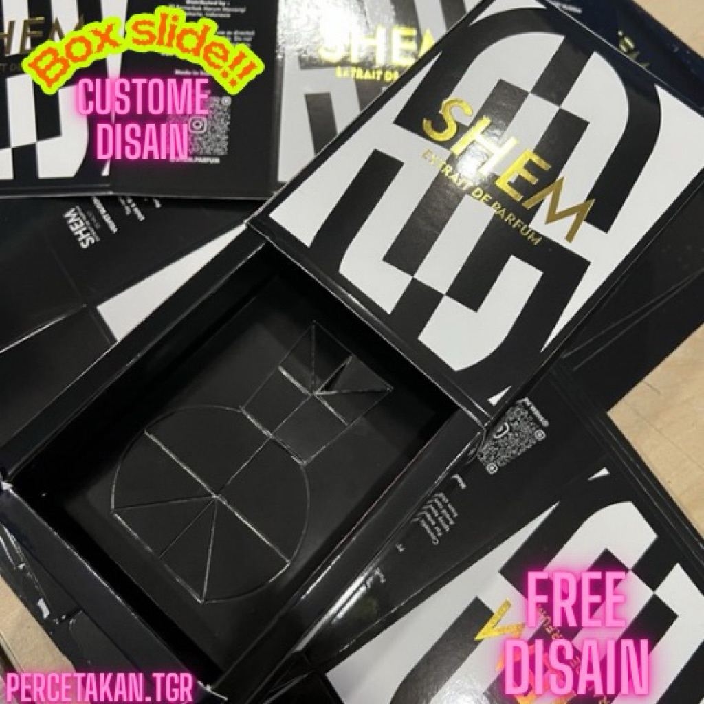 BOX PARFUM SLIDING KOTAK 30ML/50ML Dus Slied