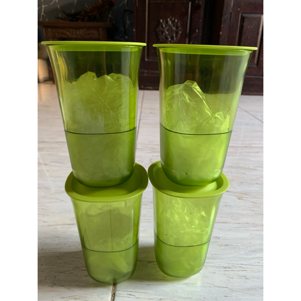 Gelas Crystal Tupperware / Gelas Tupperware isi 4 pcs s