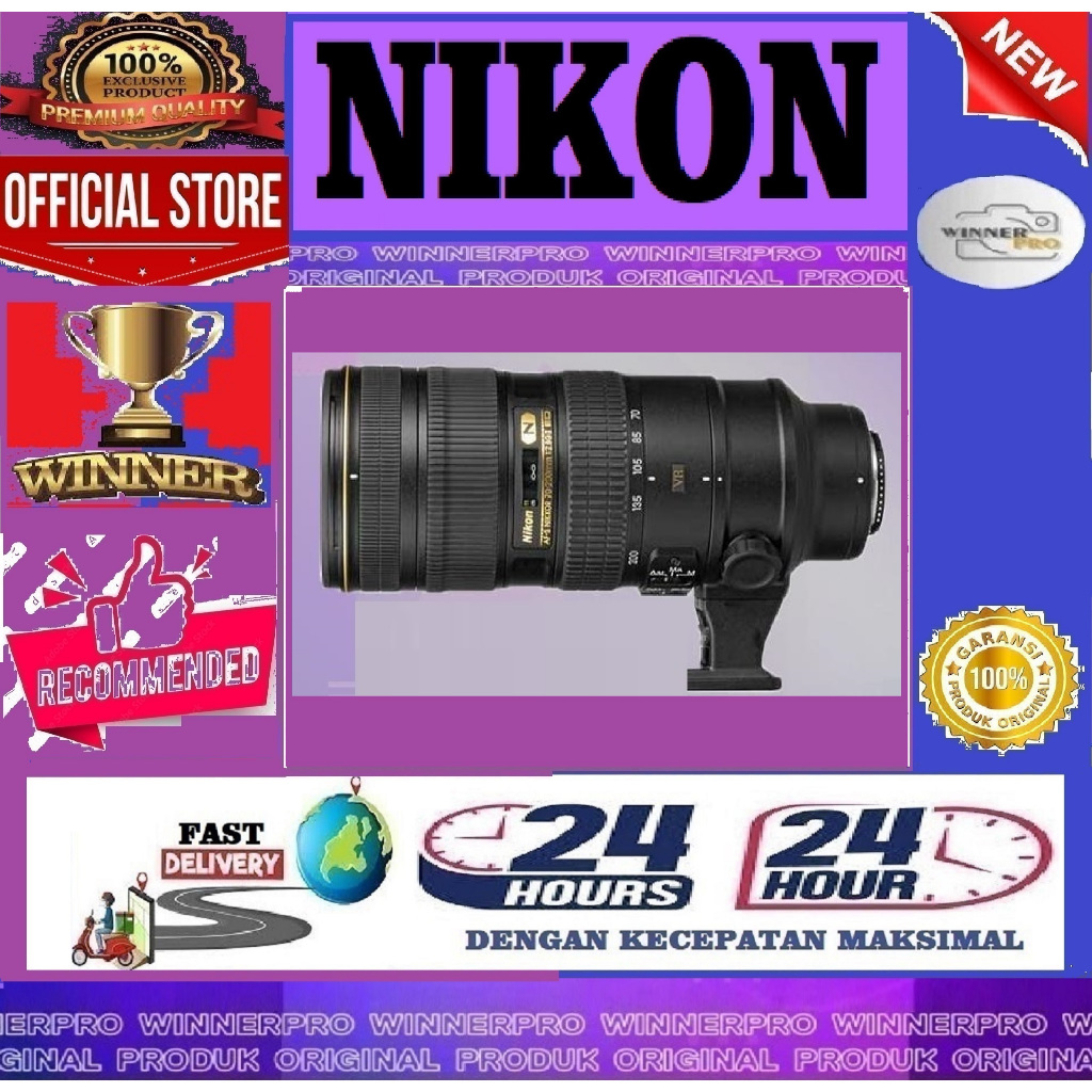 Lensa Nikon AF-S Nikkor 70-200mm F2.8 G ED VR II
