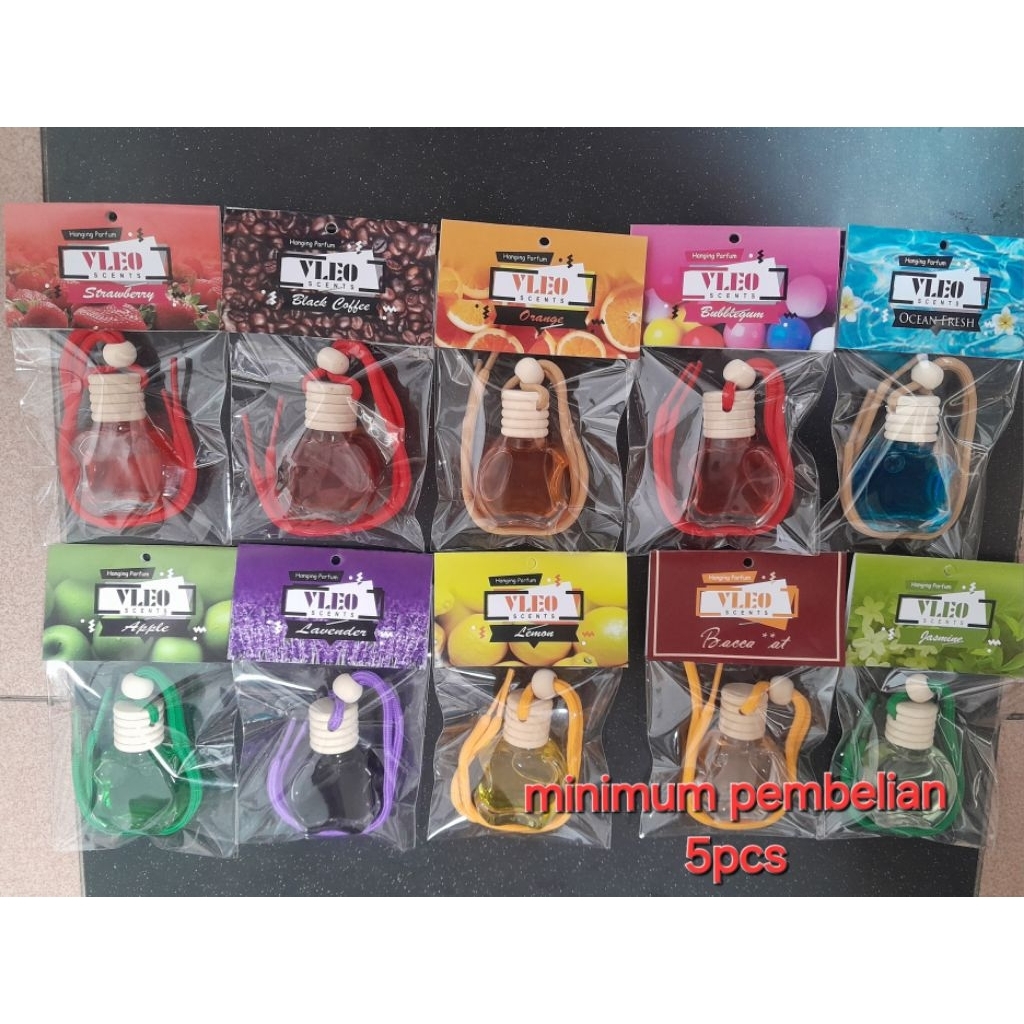 Parfum Mobil Gantung Vleo Scents 10ml/ Pengharum Ruangan,kamar mandi/Kualitas Premium - Murah / Gros