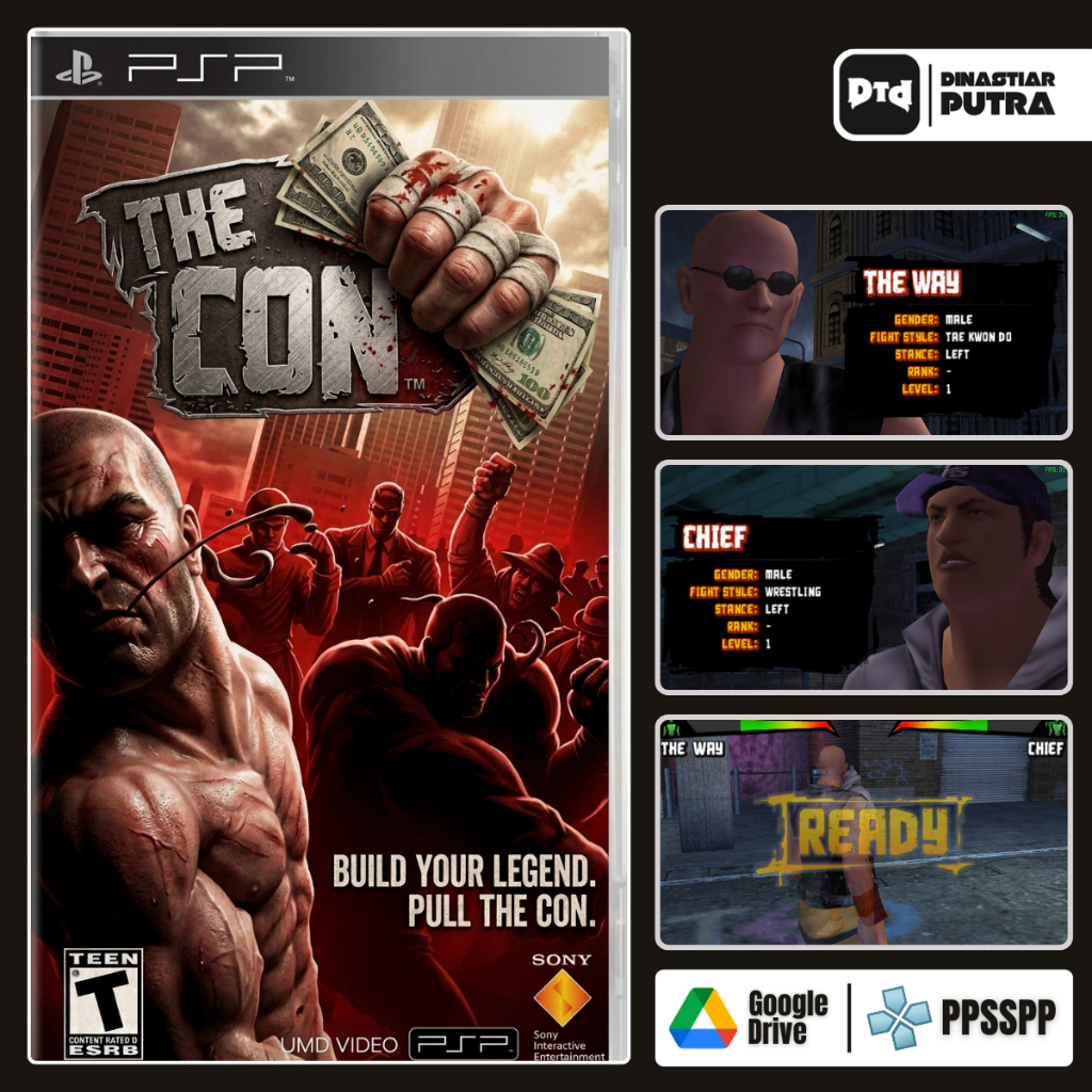 Game PSP The Con - Format ISO Siap Main (Google Drive)