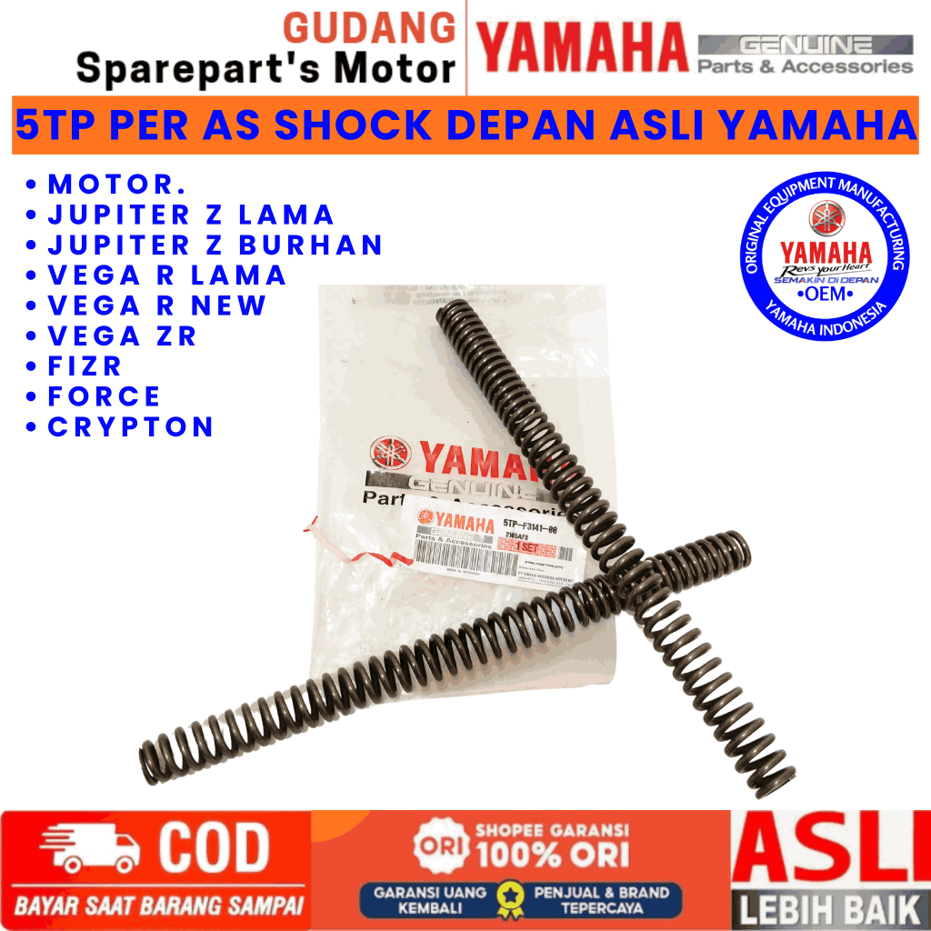 5TP PER AS SHOCK ORIGINAL YAMAHA JUPITER Z,VEGA R,PER AS SHOCK ORIGINAL YAMAHA FIZR,FORCE