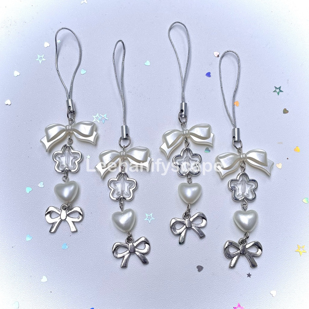 Sweet Pearl String | Strap Hp/Kolbuk/Bag Mutiara Putih Aesthetic
