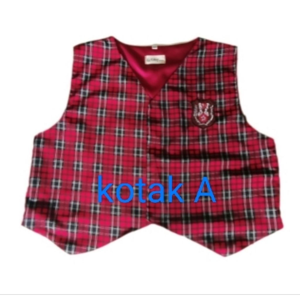 seragam rompi SD / rompi kotak SD