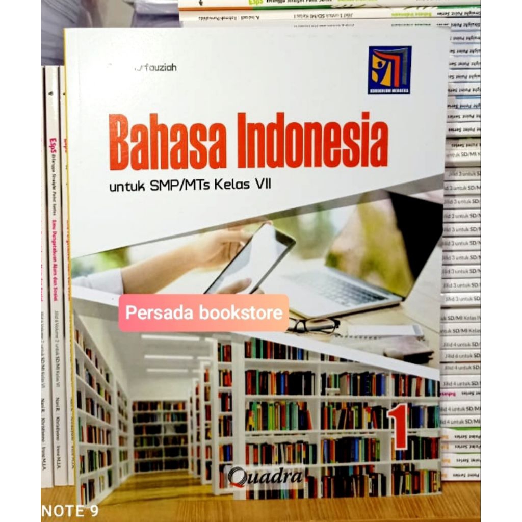 Buku Bahasa Indonesia Kelas 7 SMP Kurikulum Merdeka Quadra