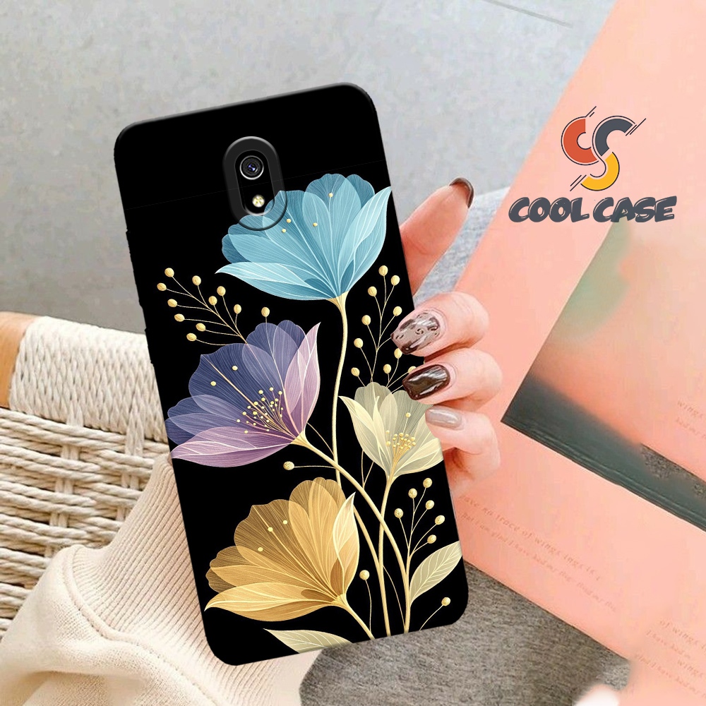 Case Xiaomi Redmi 8A - Fashion Case Bunga - Softcase Xiaomi Redmi 8A - Case Pro Camera - Casing Xiao
