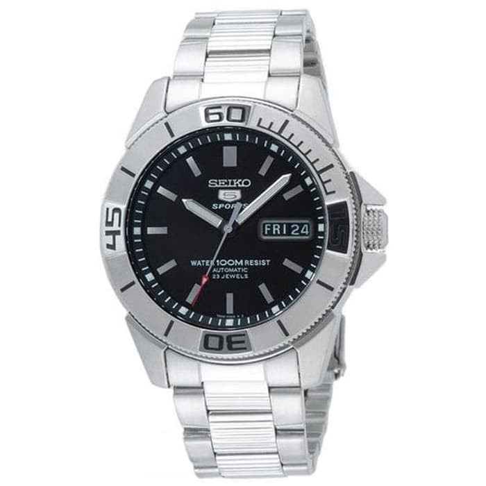 Seiko 5 Sports SNZE09K1 Automatic Black Dial Stainless Steel - Jam Tangan Seiko Original