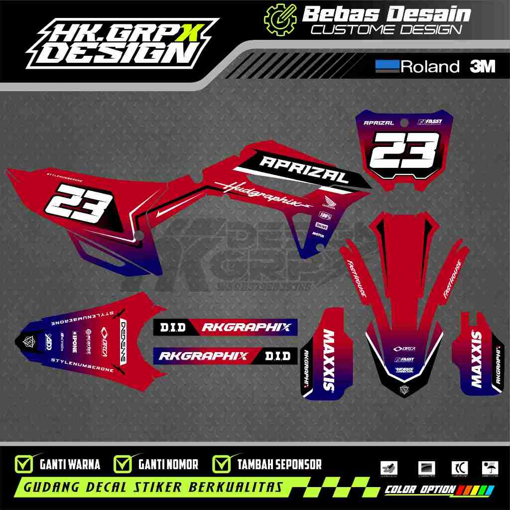 Decal CRF 450 2021 Fullbody CRF 450 R / 250 Hrv Free Custome Design