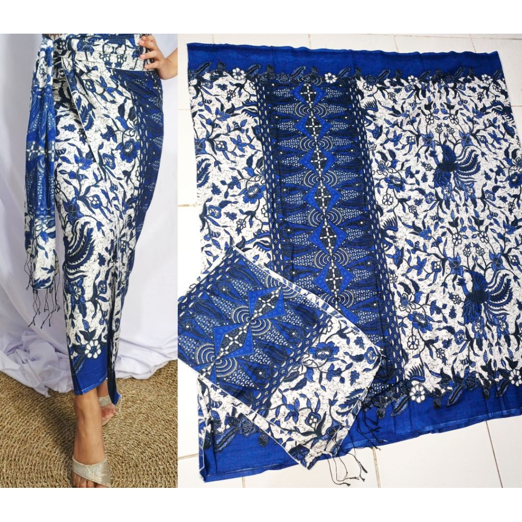 Kamen Sutra Paris Lembaran Set Selendang Premium Terbaru | Kamen Bali | Kamen Lembaran Bali | Endek 