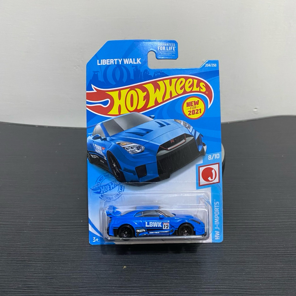 Hotwheels LB-Silhouette Works GT Nissan 35GT-RR Ver 2 Biru Bubble Crack