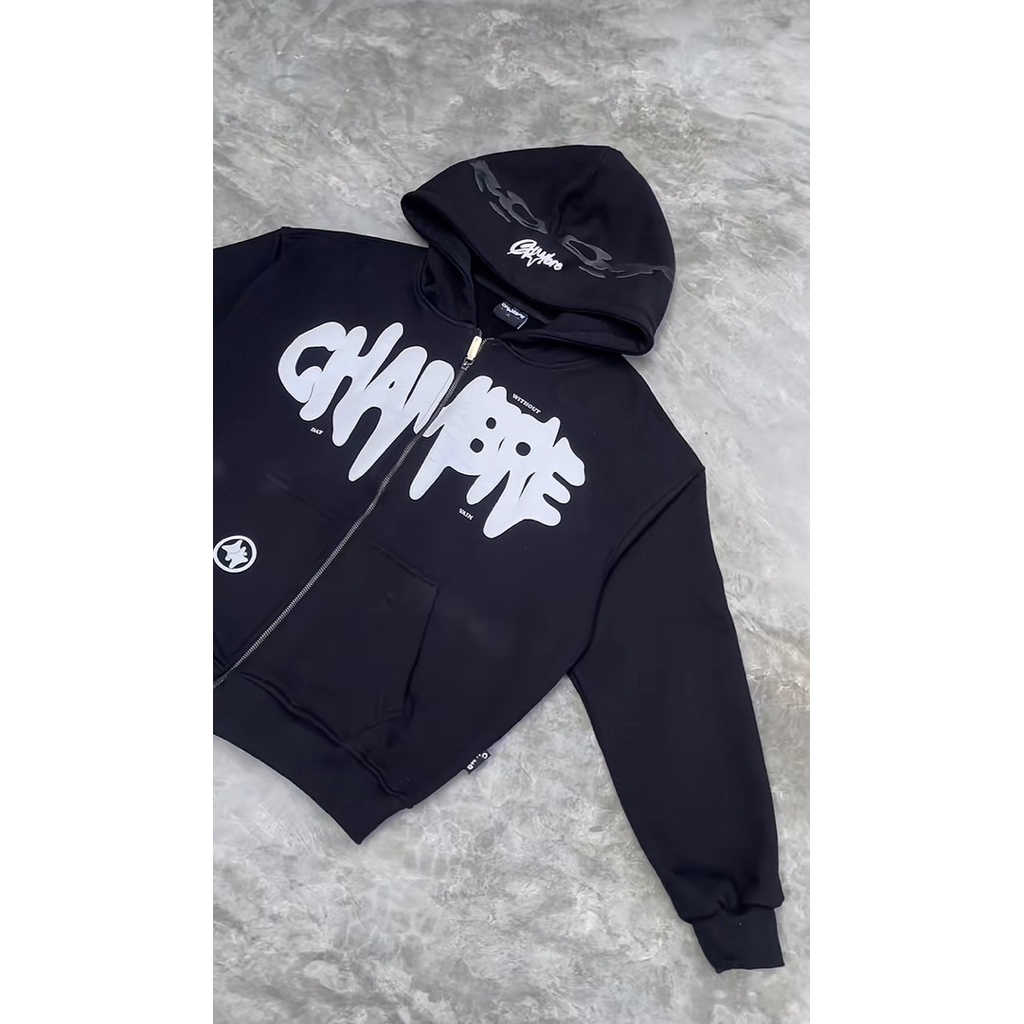 Hoodie Zipper ChmbXPreface Black