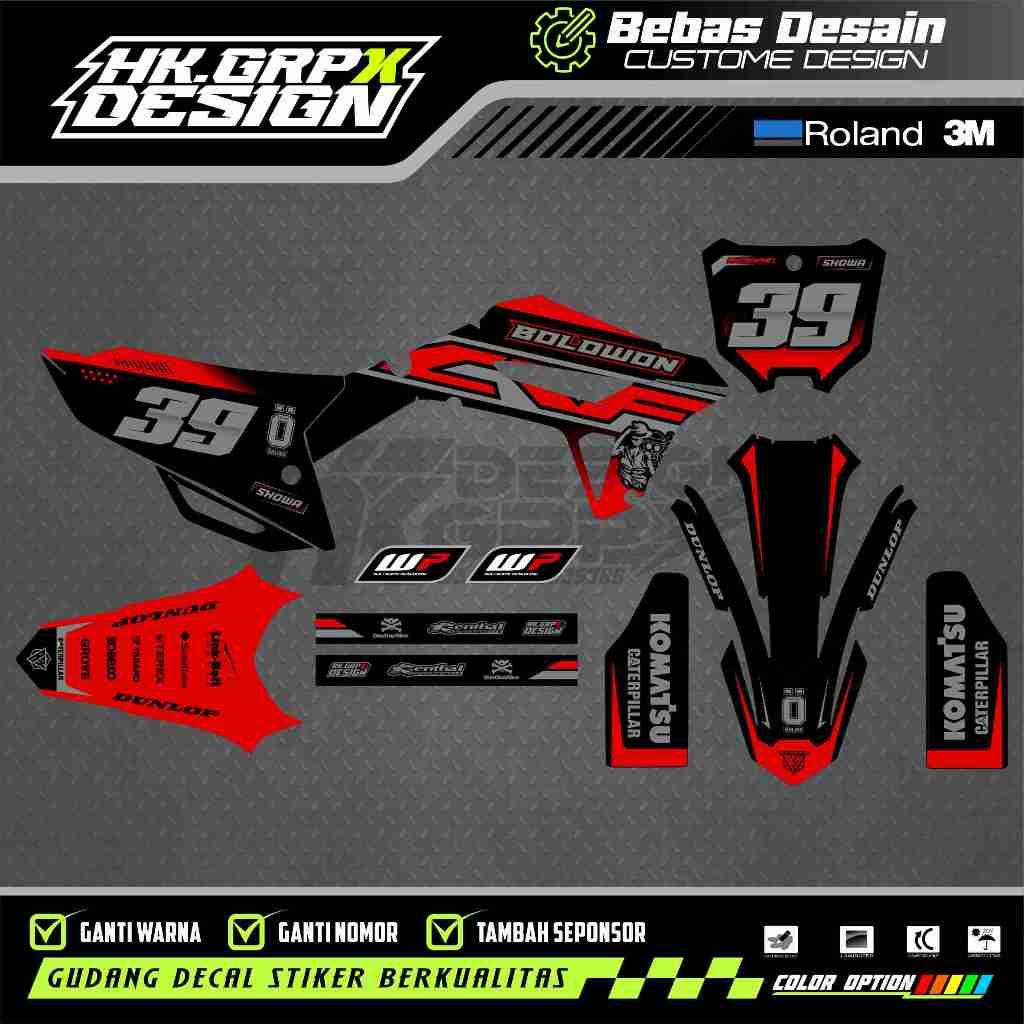 Decal CRF 450 2021 Fullbody CRF 450 R / 250 Hrv Free Custome Design