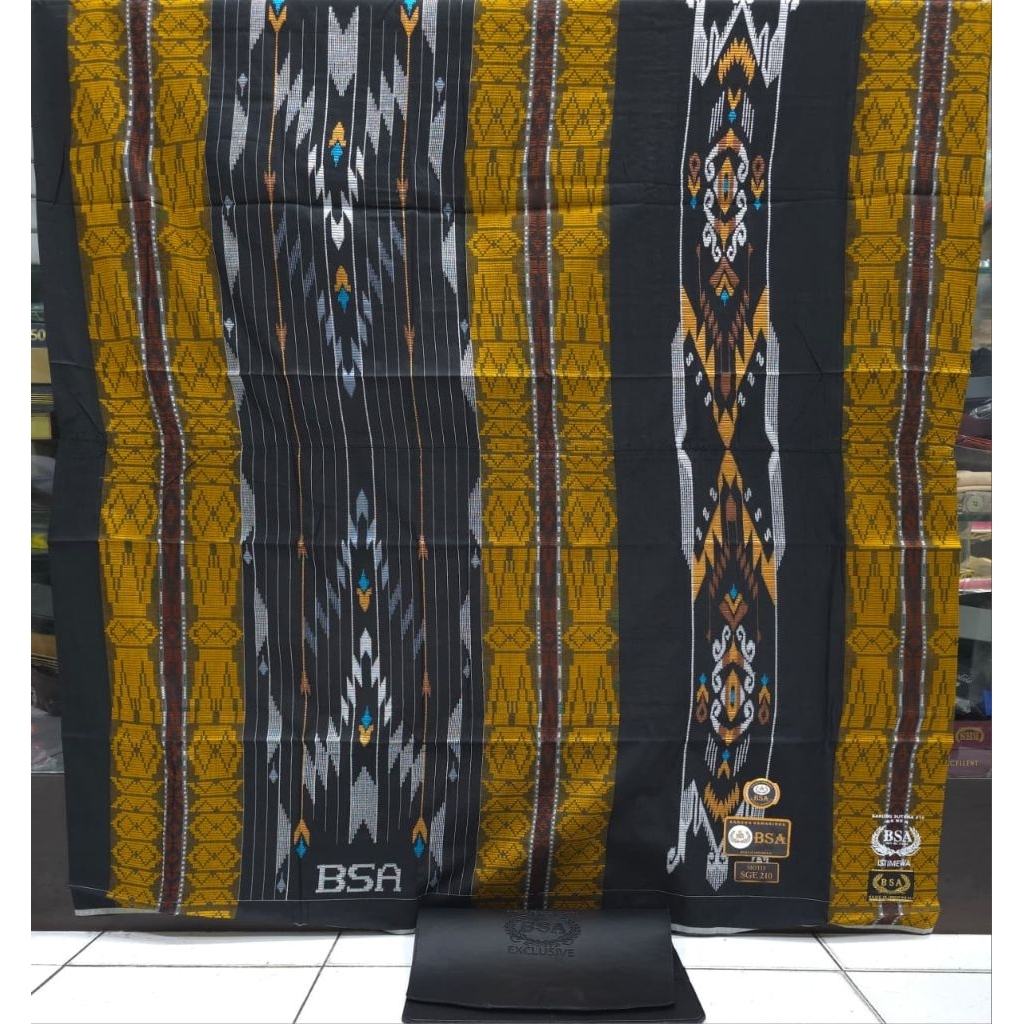 Sarung BSA FULL SUTRA 210 Motif SGE MIX GOLD