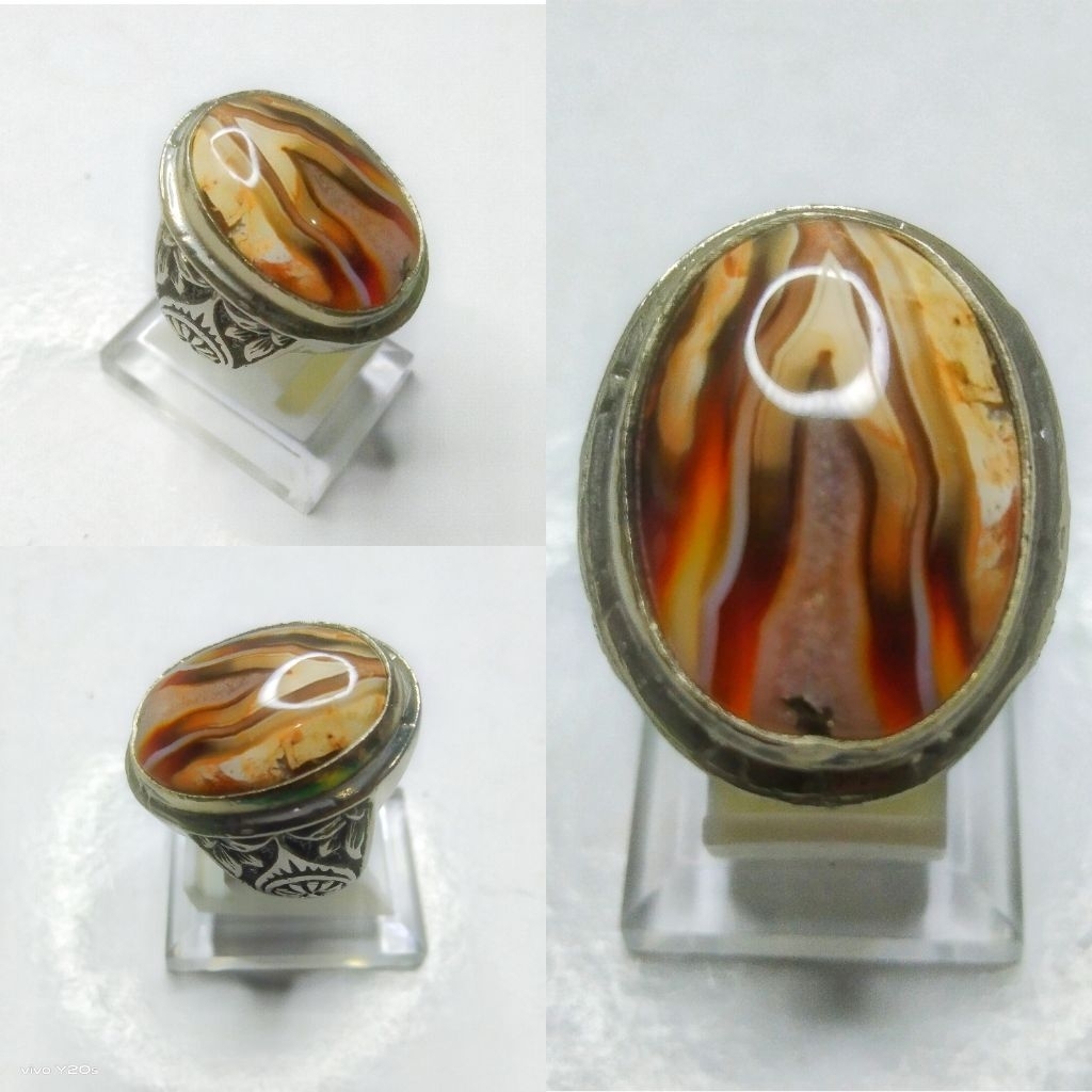 cincin batu akik junjung derajat pamor langka