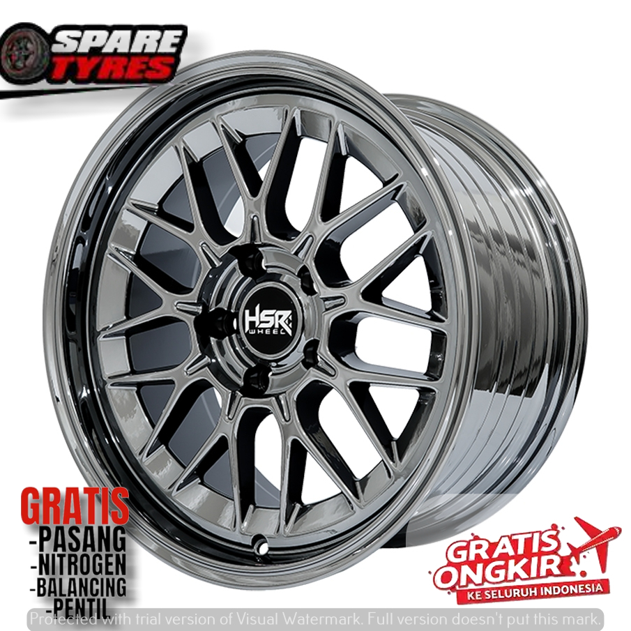 Velg Mobil Racing HSR DULUPI Ring 17 Lebar 8.5 Untuk Mobil Innova Terios Rush Xpander Brv Hrv Dll