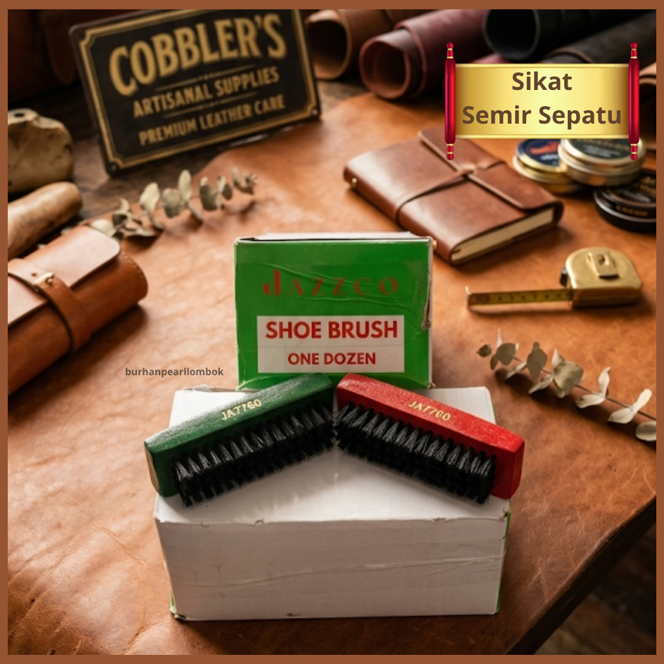 1 Box (12 Pcs) Sikat Semir Sepatu Jazzco Bc-428 - Sikat Sepatu
