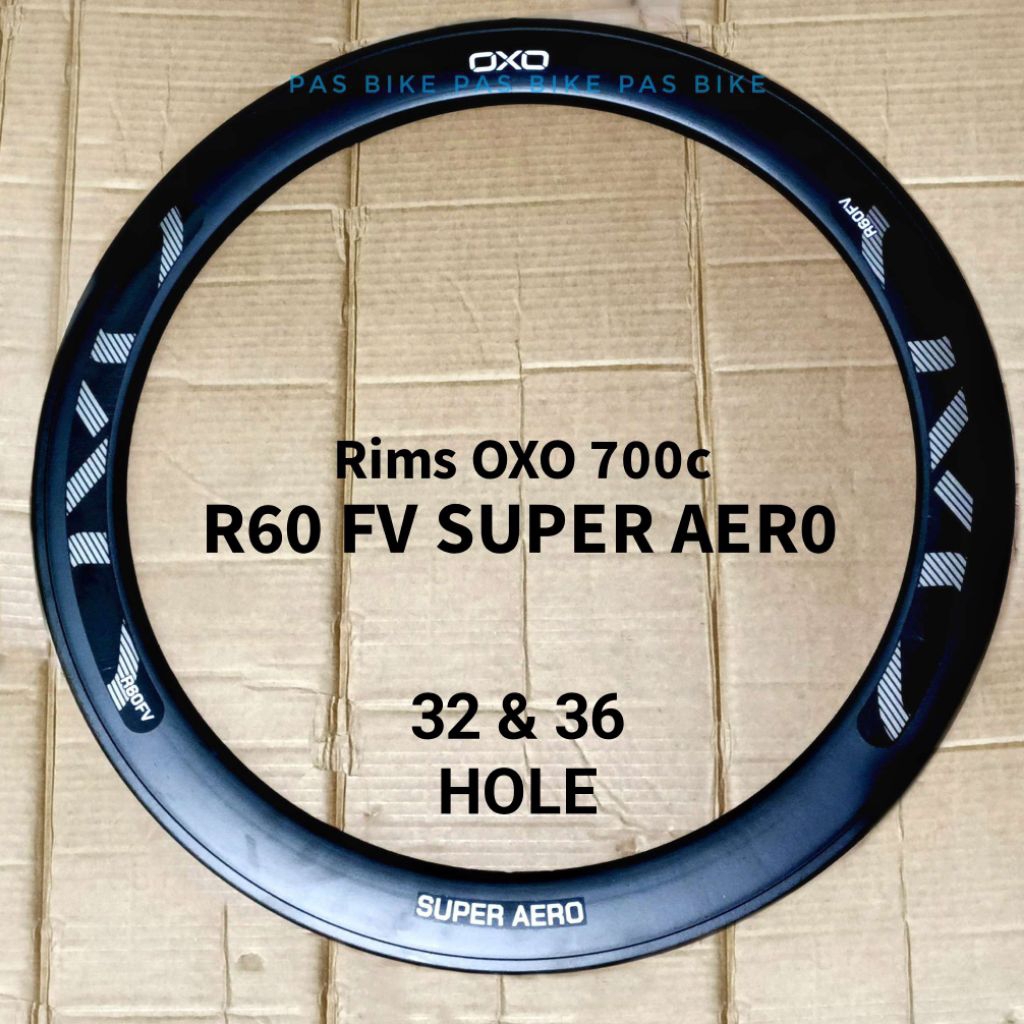 Velg Rims 700c Fixie Balap Super Aero 32 Hole OXO R60