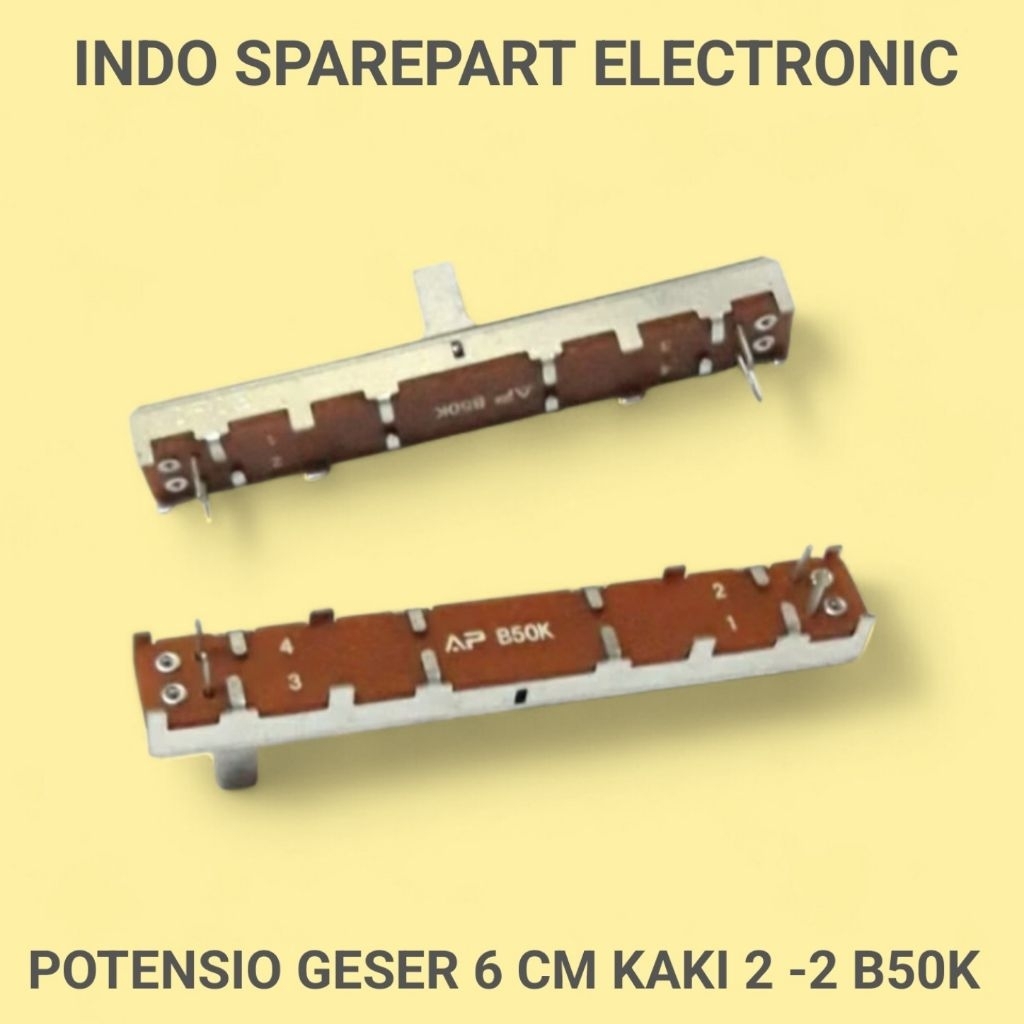 POTENSIO GESER 6 CM KAKI 2 -2 B50K