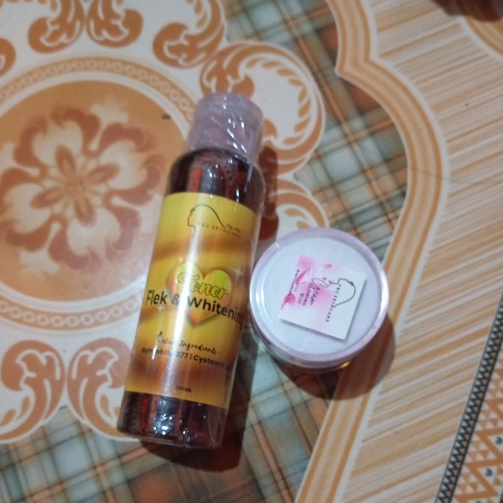 TRC skincare paket toner glow plus cream glowing