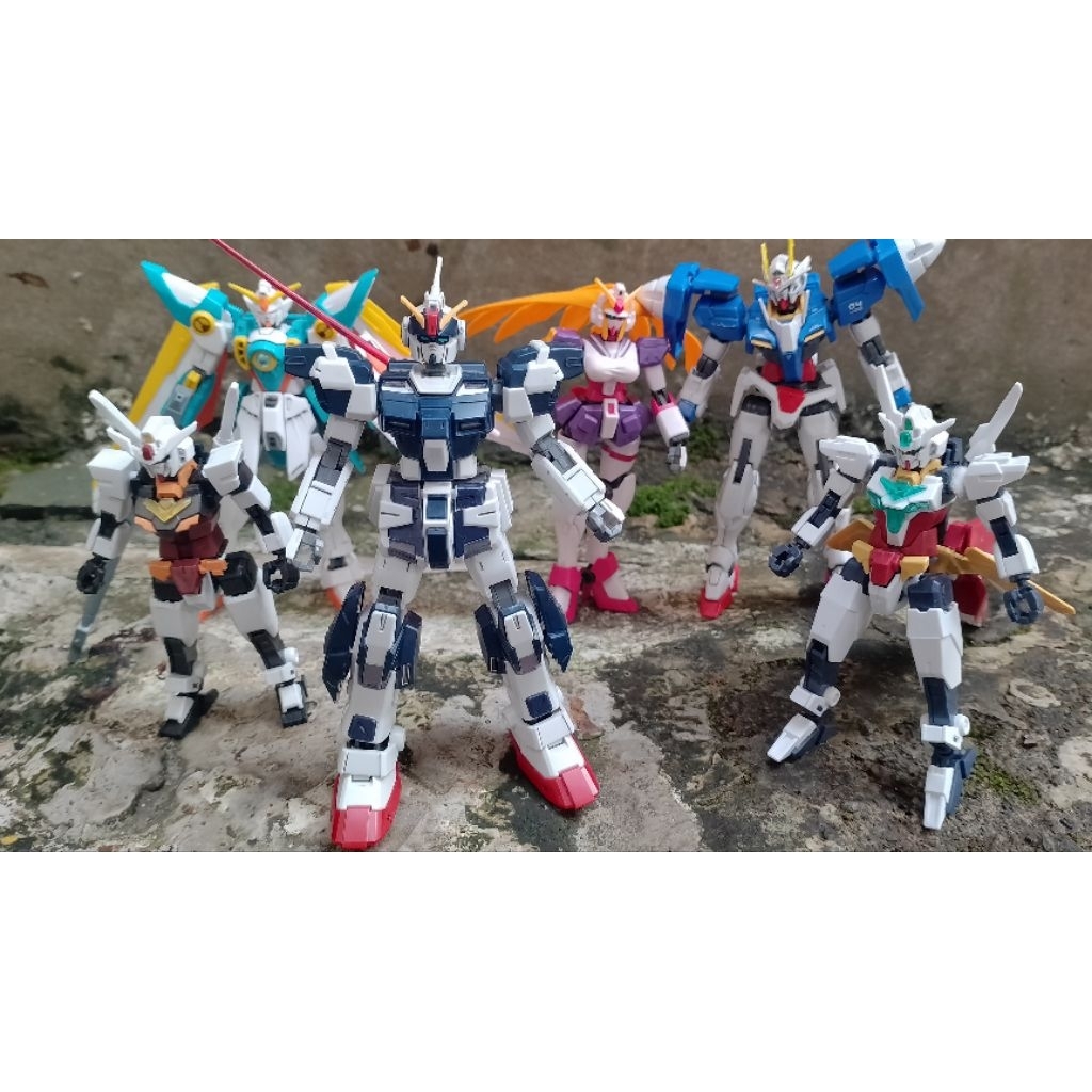 HG 1/144 wing warrior, pale rider , junk part destiny heine, Hg Gundam  OO raiser  nobell berserk no