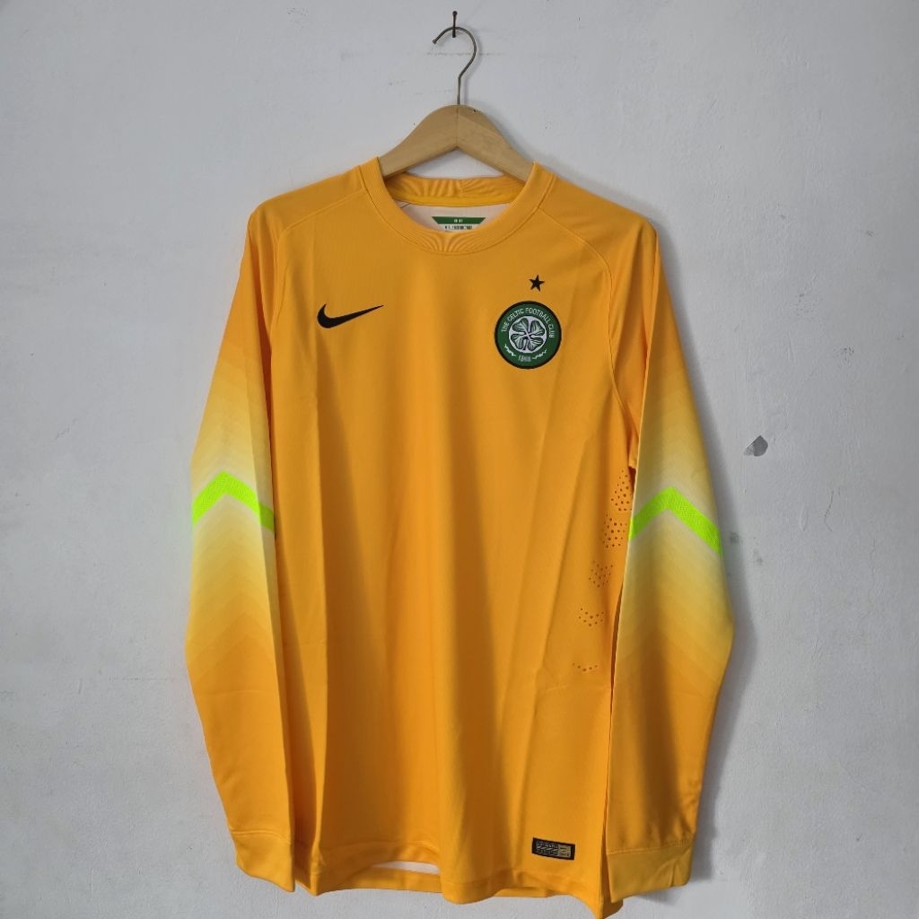 CELTIC FC 2014/15 MATCH GOALKEEPER MEN'S DRI FIT FOOTBALL AUTHENTIC PLAYER ISSUE LONG SLEEVE JERSEY 