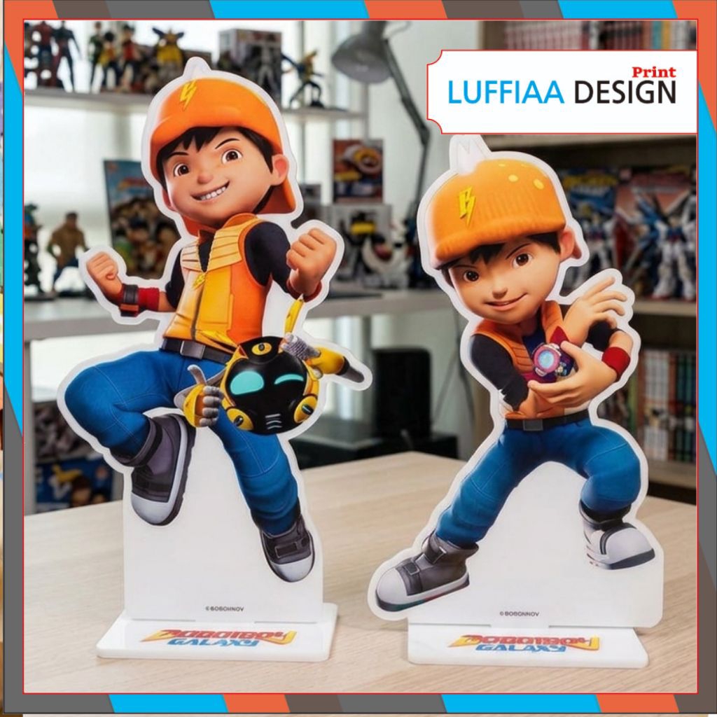 Stand figure akrilik Boboiboy | figure Boboiboy galaxy | stand mini, sedang, besar | merchandise Bob