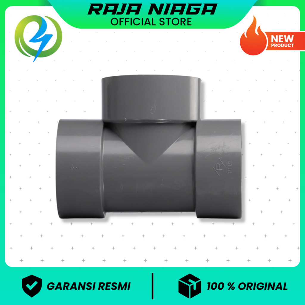 Tee 4 Inch D RUCIKA | Sambungan Pipa T PVC Saluran Pembuangan