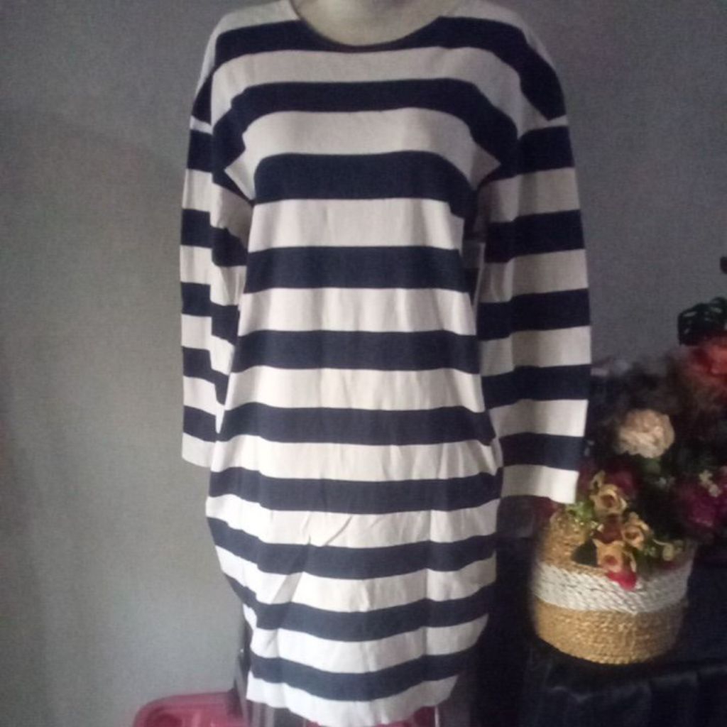 preloved striped cotton Uniqlo
