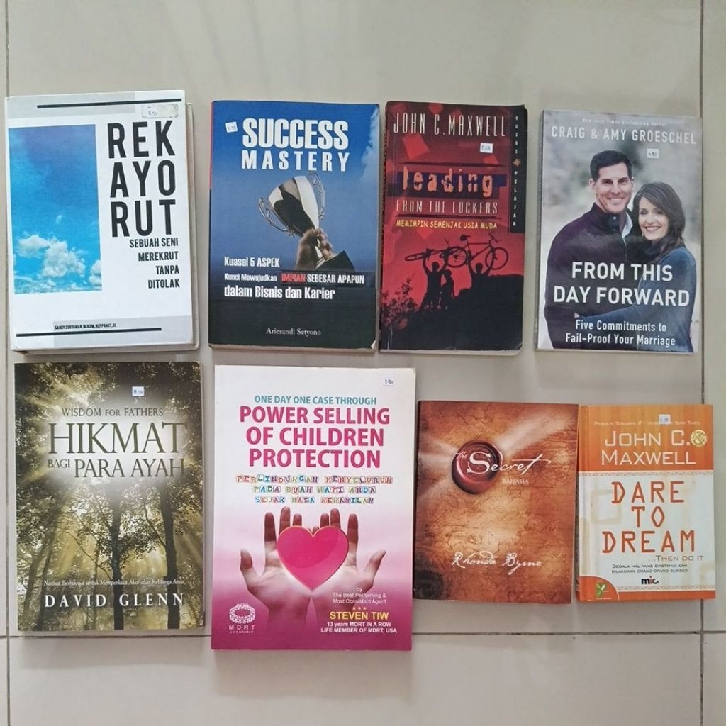 PRELOVED BUKU BEST SELLER UNTUK SALES DAN PARENTING