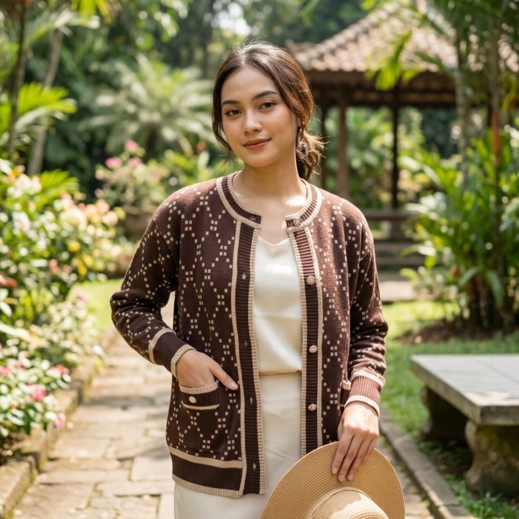 Marisa Cardigan Rajut Atasan Wanita Terbaru Knitwear