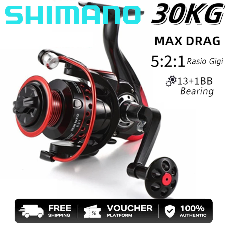 SHIMANO Reel Pancing Metal LK2000 - 7000 30 Kg Reel Pancing Murah Reel Ryobi  Metal Gulungan Pancing