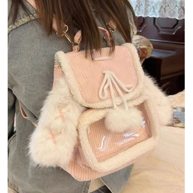 Tas sekolah korea import fashion Transparan Tas Bahu Wanita Lucu Tas Ransel Mewah kecil tas cantik k