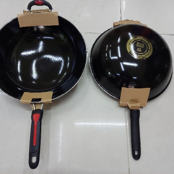 WAJAN / PANCI ENAMEL GAGANG diameter 34cm merk HC